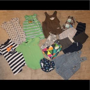 LOT of 18 month boy cute summer clothing